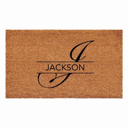 Calloway Mills Personalized Door Mat, Black, Natural, 17 in W x 29 in L 110851729